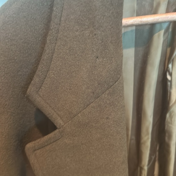 Carmel Size 42 Mario Valente Italian Wool & Cashmere Overcoat - Picture 8 of 13
